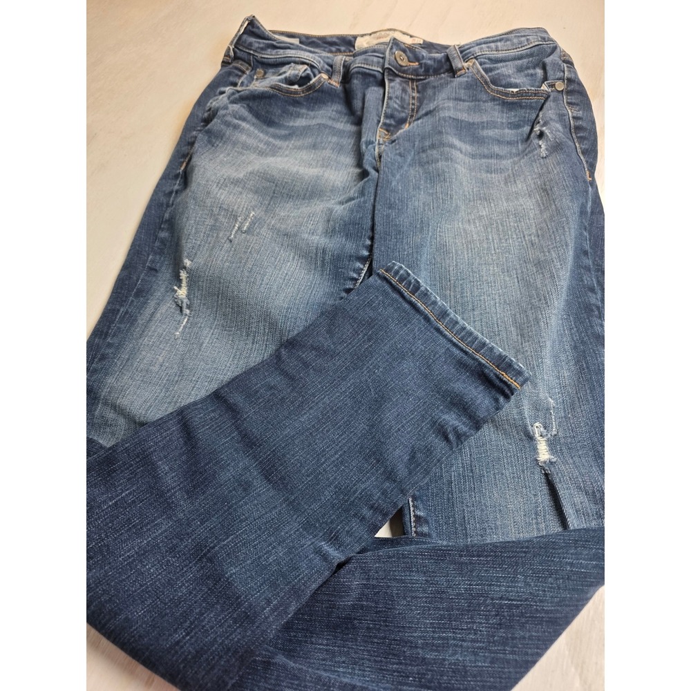 Torrid Boyfriend Jeans 12R Medium Wash Distressed Denim Classic Boho Western